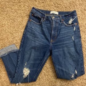 High rise skinny jeans